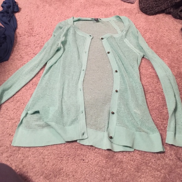 American eagle NWOT Sea foam green cardigan
