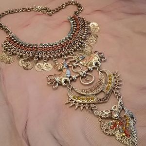 Chunky Multi Color Boho Style Necklace
