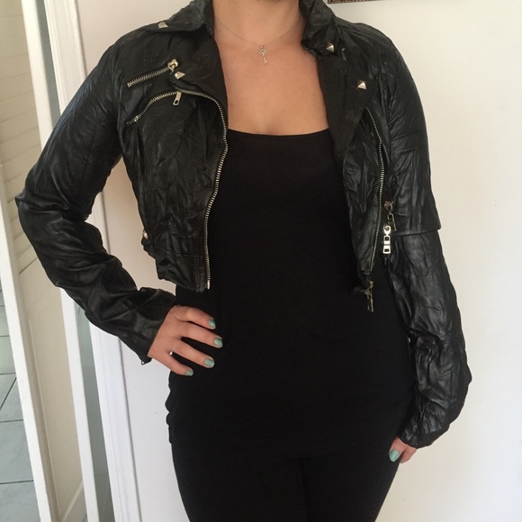 Black Faux Leather Jacket