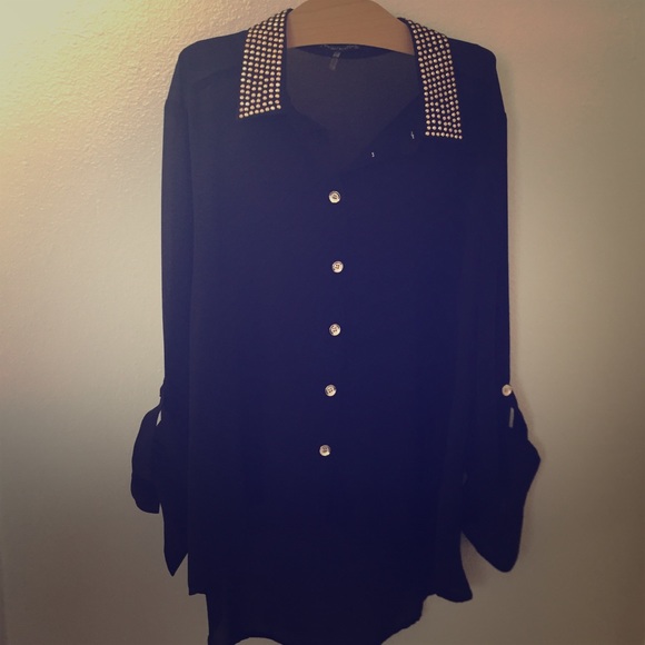 Black Sheer Top...