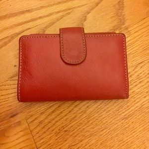 Genuine Leather Red Wallet