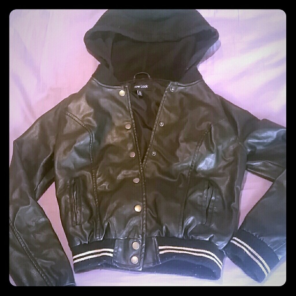 Black leather jacket