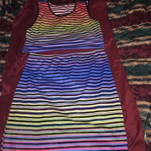 Cute summer time 2 piece skirt set