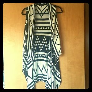 Black and white cardigan