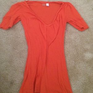 Womens V-neck cotton