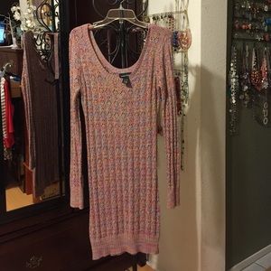 Multi color sweater dress
