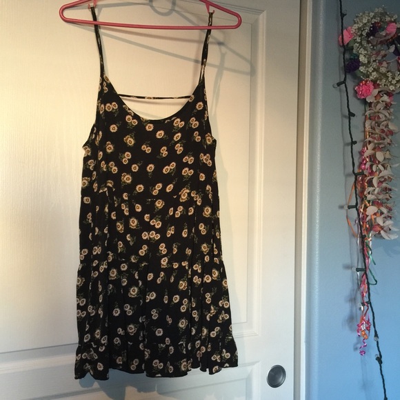 Sunflower Print Sun Dress