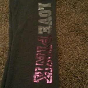 Victoria secret love pink sweatpants