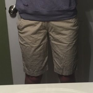 Khaki Bermuda shorts
