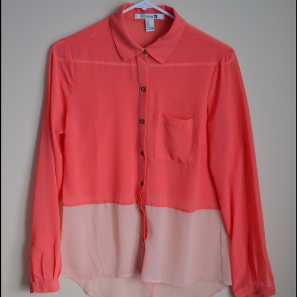 Silky Pink Colorblock Shirt