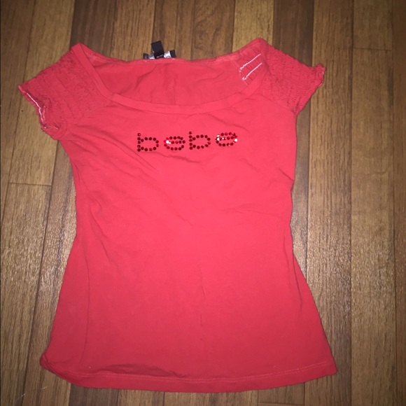 Bebe red shirt