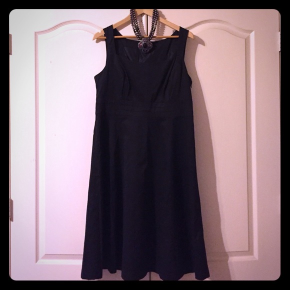 merona black a-line dress