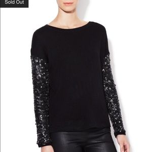 Dolce vita black sweater holiday sparkly sequin