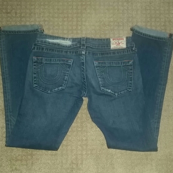 True Religion straight leg jeans size 28
