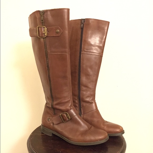 cognac colored riding boots