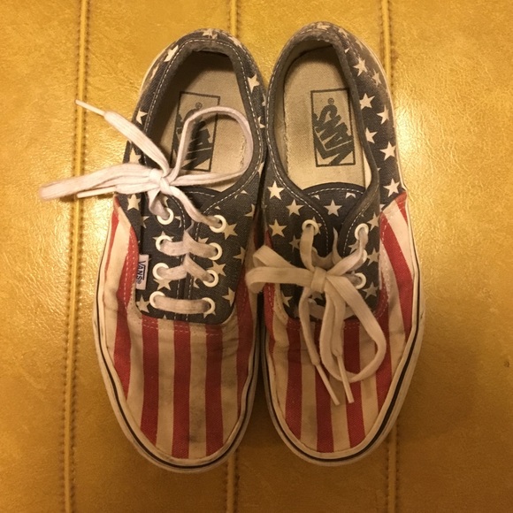 American flag vans