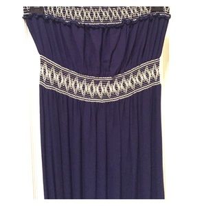 Navy Blue sleeveless maxi dress