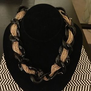 Jumbo Black & Gold Link Choker