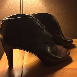 Franco Sarto chocolate brown booties. Size 9.5