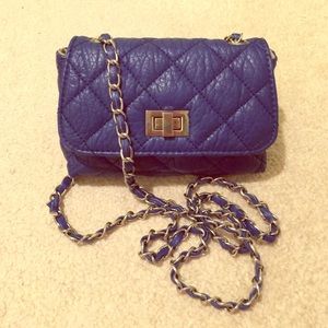 Sale** Steve Madden extra mini flap blue crossbody