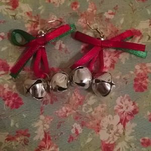 Christmas jingle bell earrings
