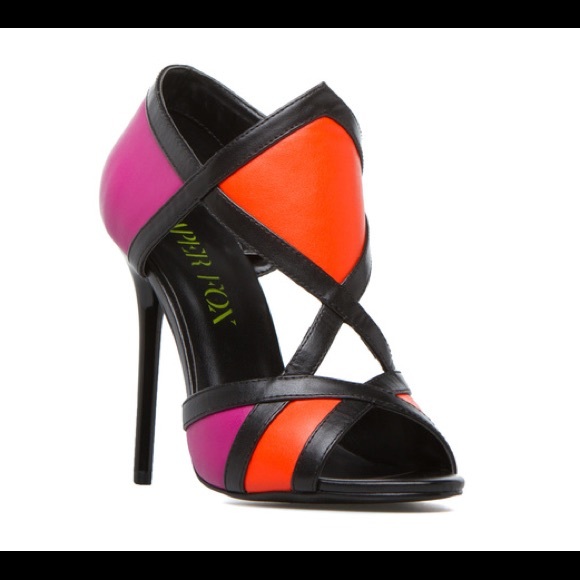 Shoe dazzle dharma multicolor heels