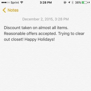 Reasonable offers welcome!