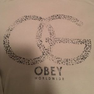 Obey long sleeve slouchy shirt
