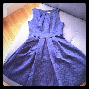 Eliza J navy fit and flare dress EUC