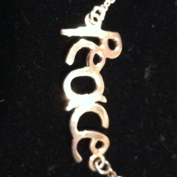 ☮️ NWOT 7.5" Sterling Silver Peace Bracelet - Picture 2 of 2