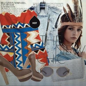 PRICE DROP!! tibi Aztec Print Mini Dress