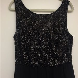 Black sequin dress