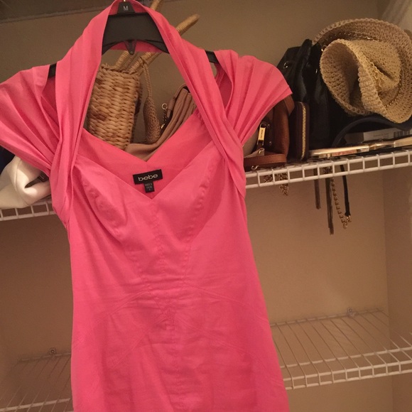 Bebe pink dress small - Picture 3 of 4