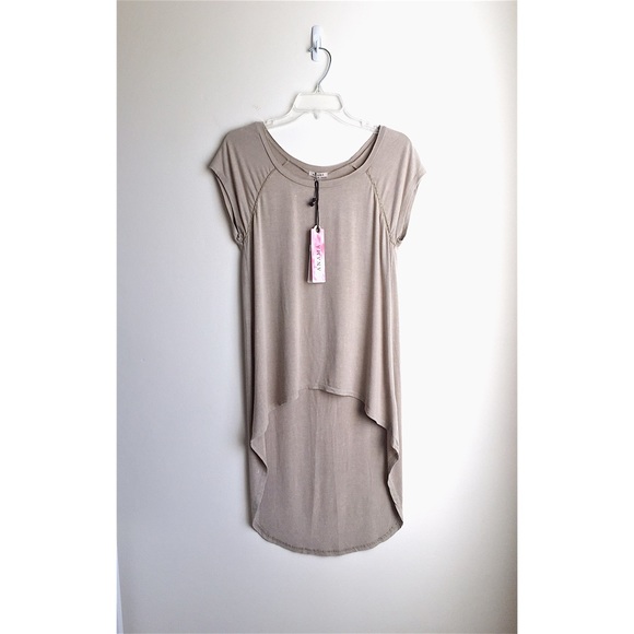 Anama Taupe High-Low Maxi T-shirt NWT
