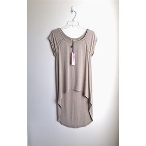 Anama Taupe High-Low Maxi T-shirt NWT
