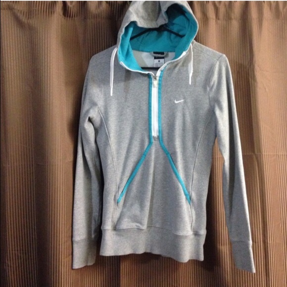 Nike Pull over half zip grey hoodie