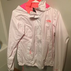 North face white windbreaker