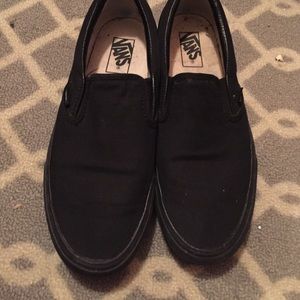 Black slip-ons