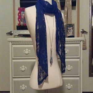 Black Lace Scarf