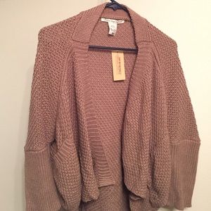 Coffee colored loose cardigan