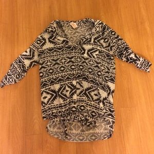 Aztec designed half sleeve button up