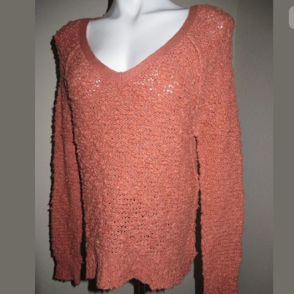 Free people salmon knit top - Picture 1 of 3