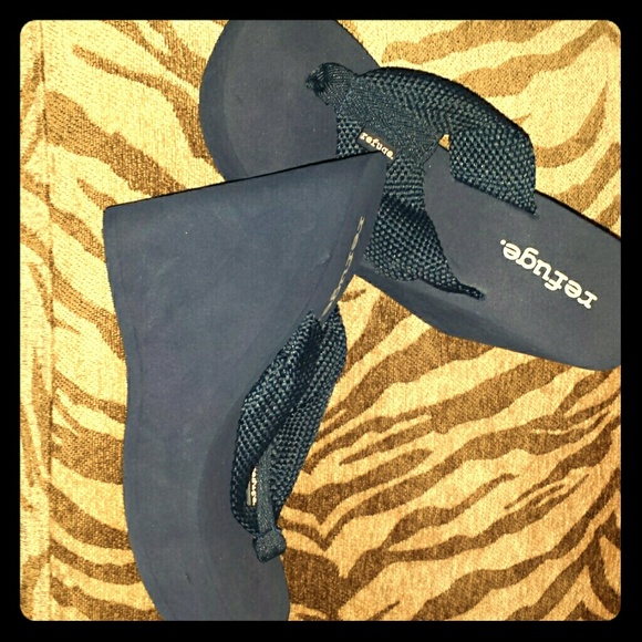 Wedge flip flops