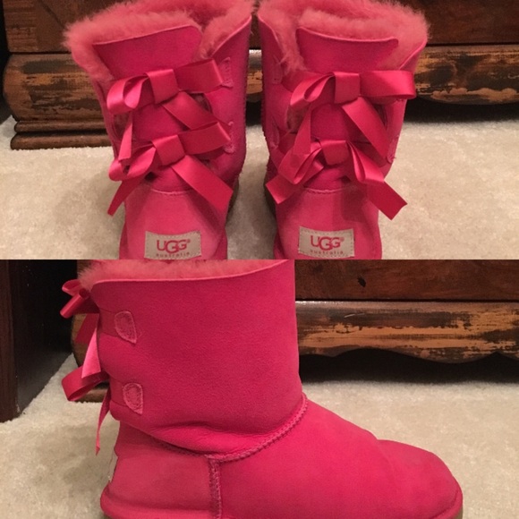 Pink Bailey Bow Uggs!