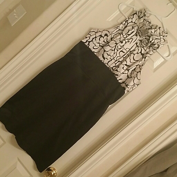 Sexy Elegant Black and White Dress