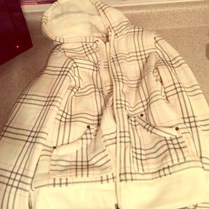 REDUCED!!!NWOT YMI Plaid Fuzzy Hoodie