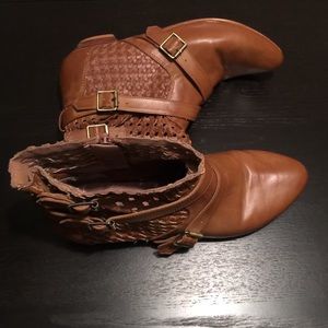 Brown ankle boots