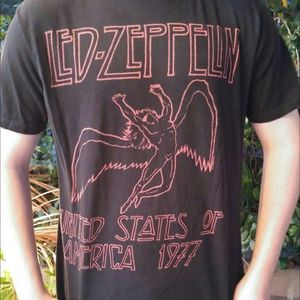 Mens Black Led Zeppelin T-shirt
