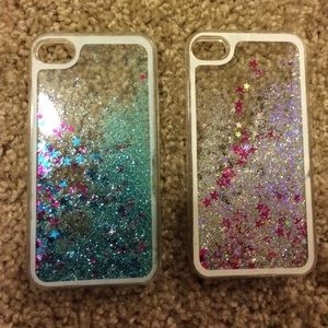 Glitter waterfall iPhone 4 cases👑