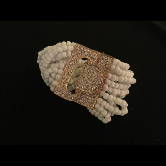 Pearl and Rhinestone Bracelet